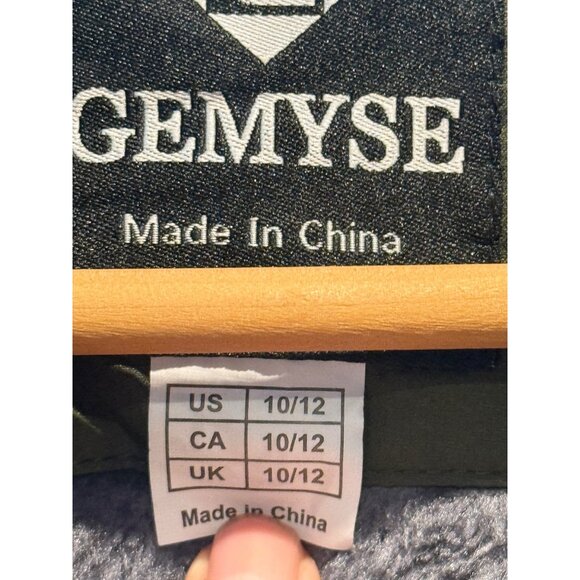 Gemyse Kids Waterproof Insulated Winter Jacket Size 10/12 Olive Green With Hood - Picture 5 of 8